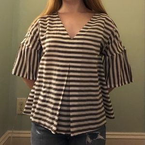 Piú&piú striped top